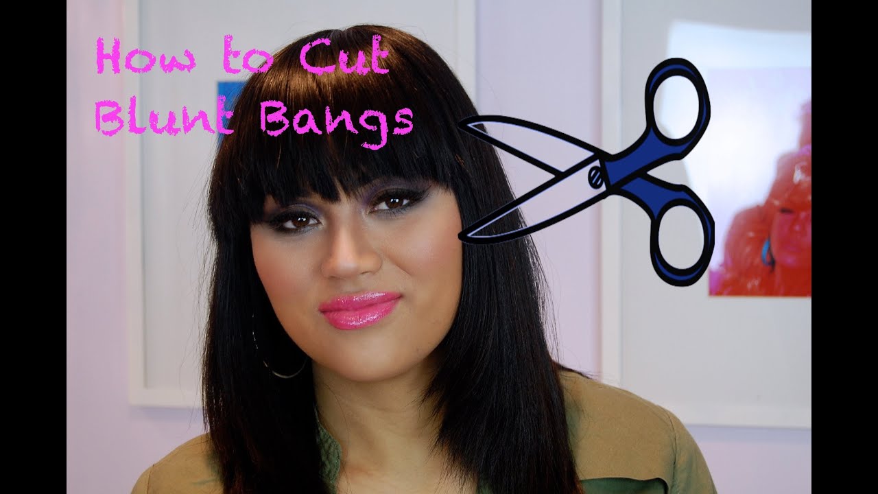 How To Cut Blunt Bangs
