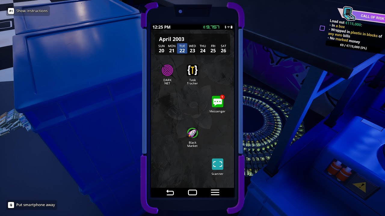 No Marked Money Darkroom; Cash Cleaner Simulator