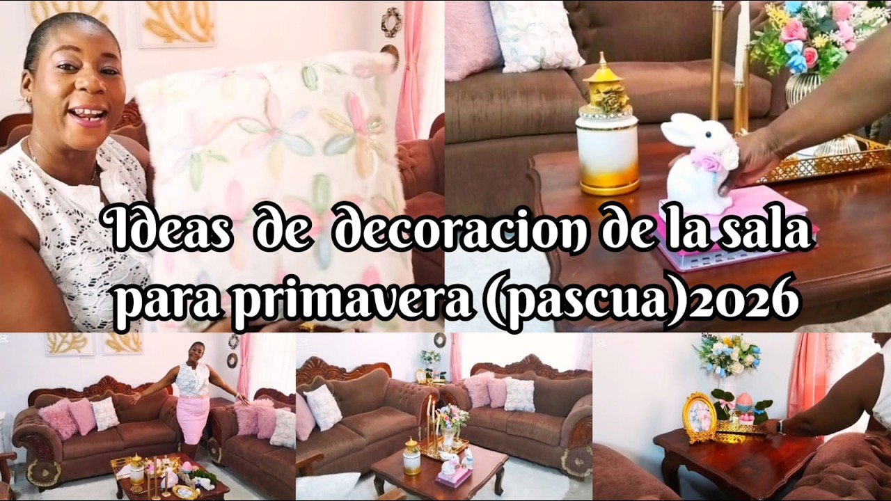 Decoracion de la sala para primavera 2026
