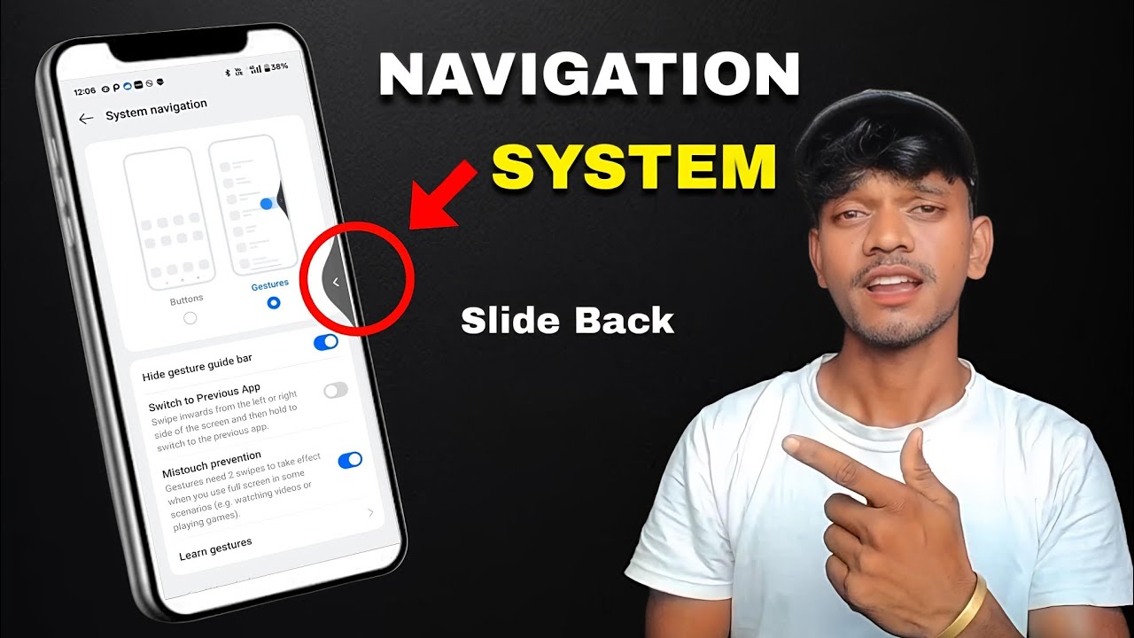 How To Enable Slide Back Button All Mobile | Navigation System ✅