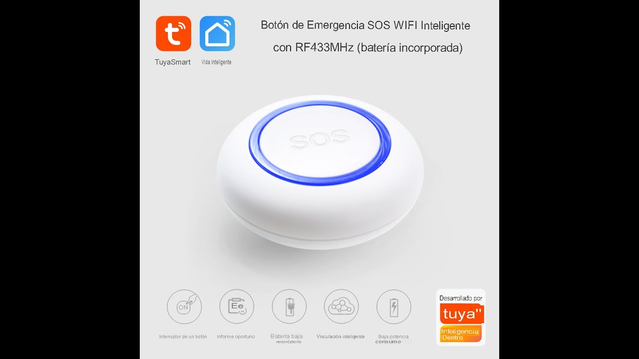 BOTON DE PANICO S O S  INALAMBRICO, TUYA SMART WE571