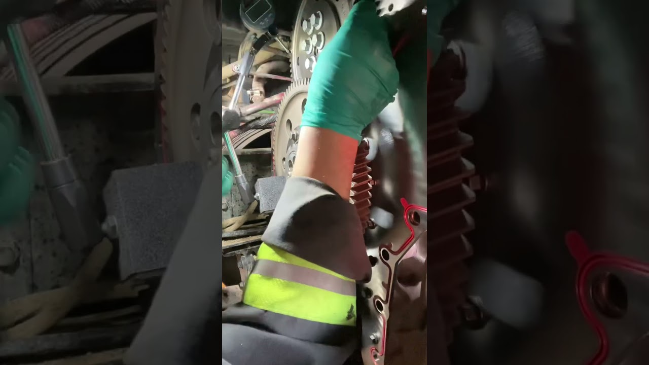 Set the Mack MP8 timing gears clearance and torque to spec.