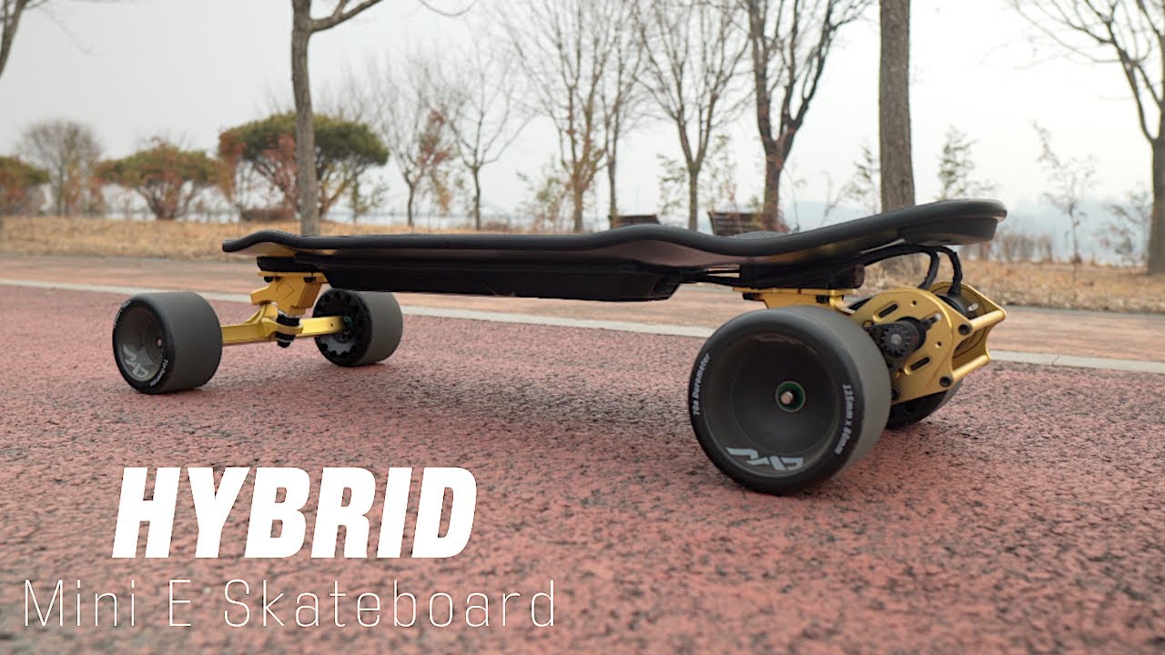 #267 Hybrid mini electric skateboard - Linnpower + OMW + MAD wheelz