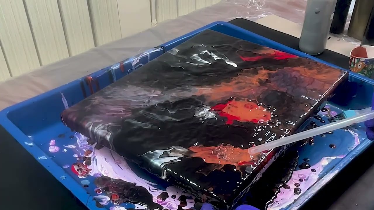 Metallic Green Acrylic Pour Redemption: From Failure to Flow. #acrylicpour #fluidartist