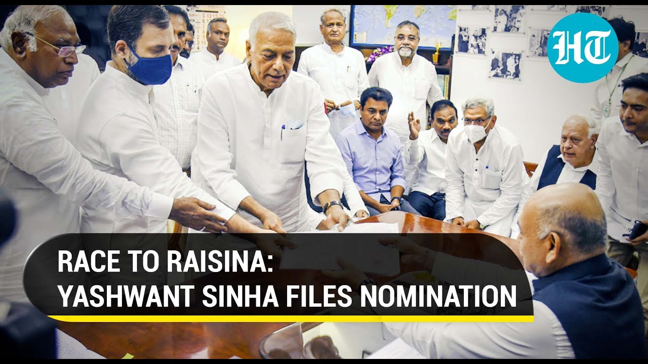 With Rahul by his side, Yashwant Sinha files nomination for President; Will face NDA's Murmu