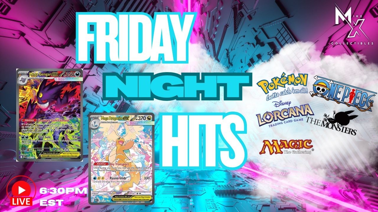 🔴LIVE NOW: Mike X Collectibles Online TCG Store – FRIDAY NIGHT HITS WITH ASCENDED HEROES!