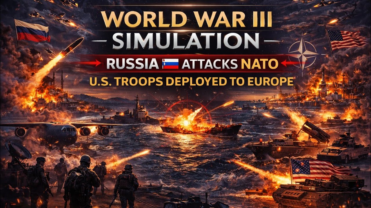 GO TO SLEEP  to World War III Simulation | Russia Attacks NATO – U.S. Troops Deployed to Europe