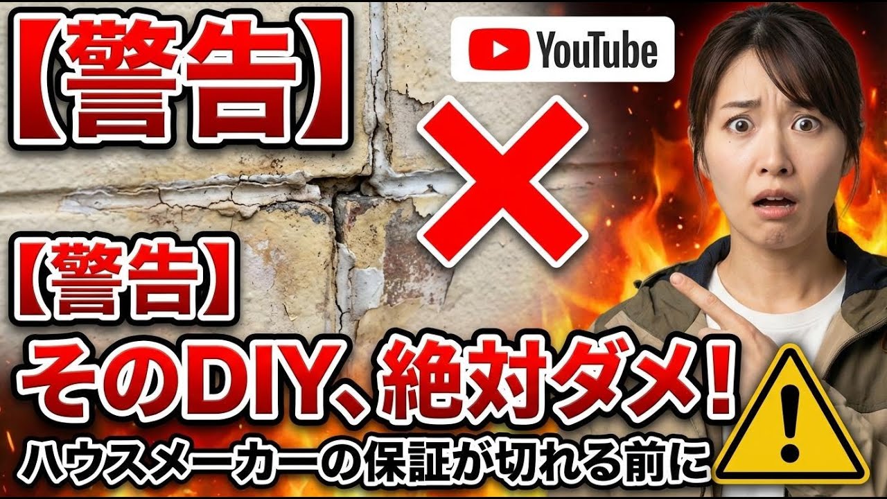 ハウスメーカーの外壁をDIYで補修してはいけない理由｜タッチアップ・コーキングの落とし穴