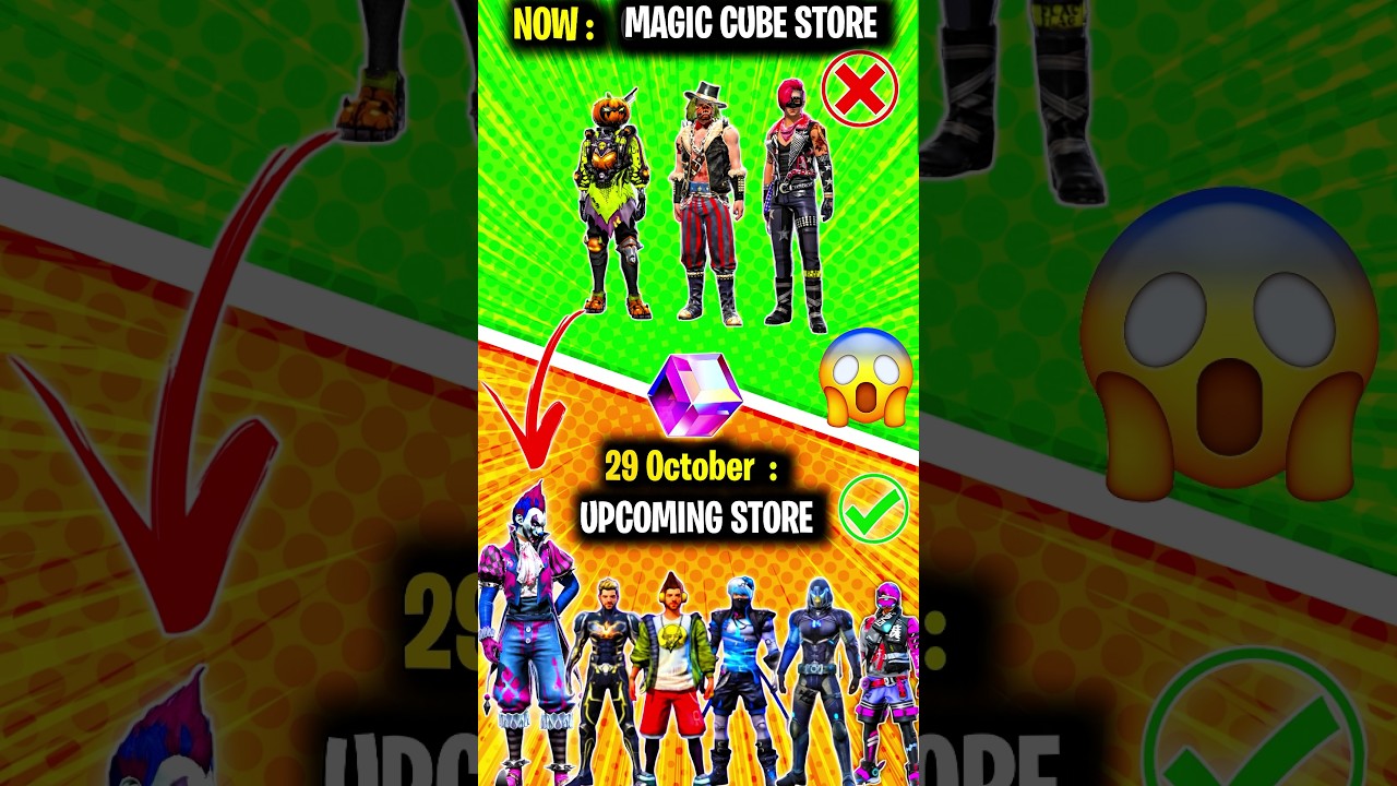 Upcoming magic cube store ✅ | new event in free fire | FF New event | new magic cube bundle |#shorts
