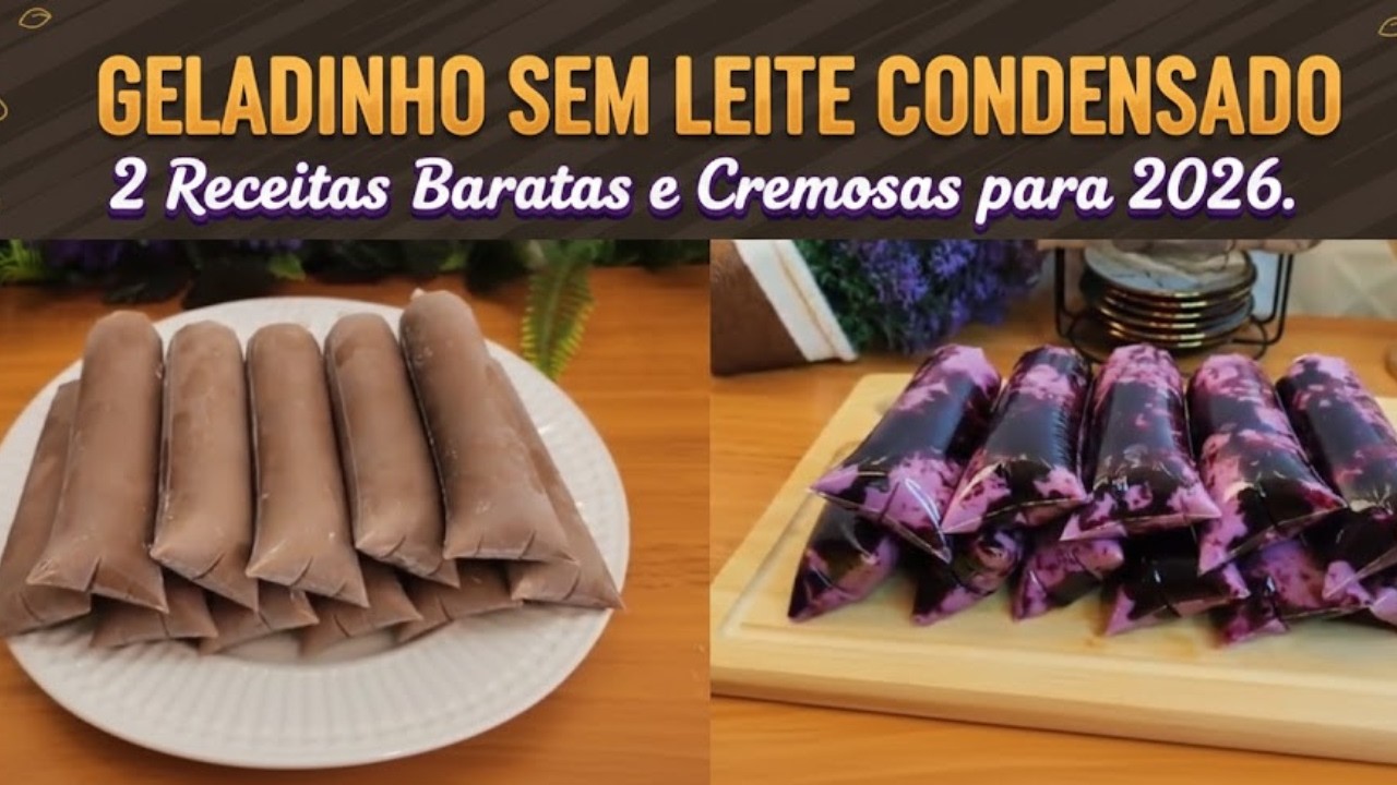 GELADINHO SEM LEITE CONDENSADO: 2 Receitas Baratas e Cremosas para 2026.