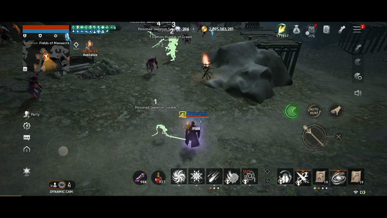 Lineage 2M Glacier storm demonstration.