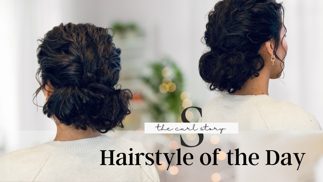 Get The Look: Double Roll-Up Buns For A Gorgeous Curly Hairstyle Of The Day