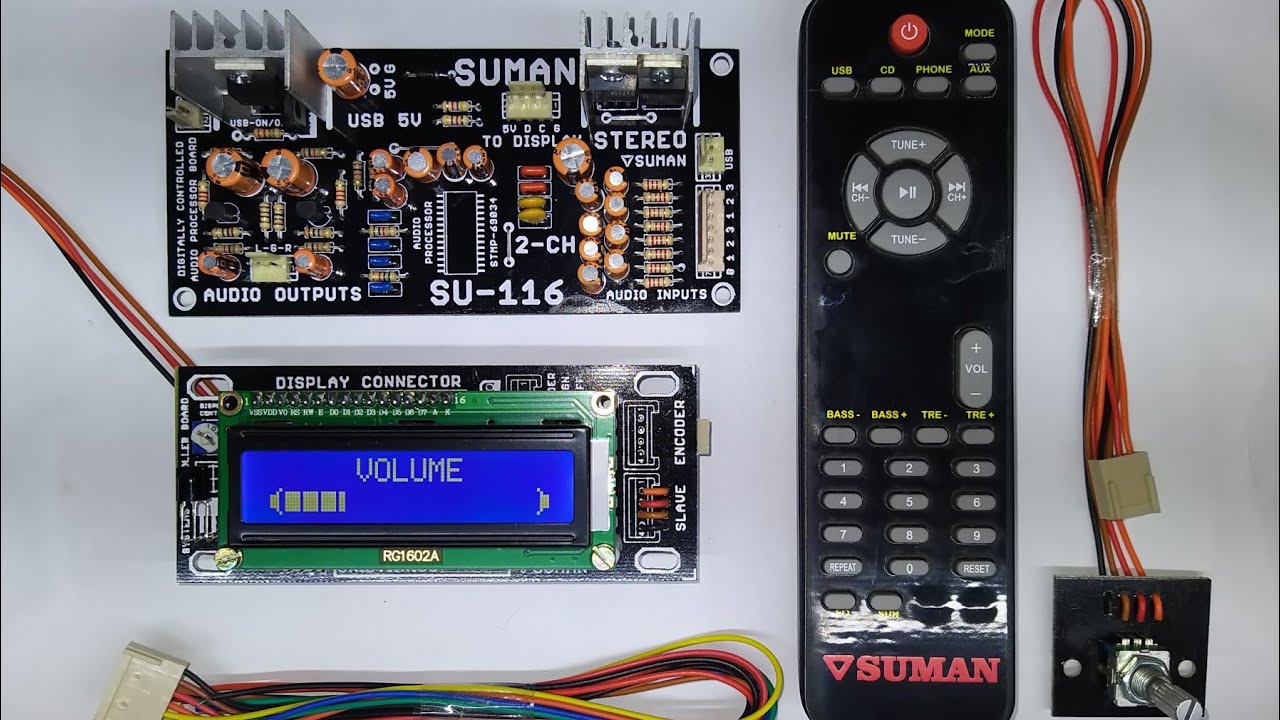 MAKE ANY AMPLIFIER REMOTE CONTROL, STEREO REMOTE KIT FOR ANY AMPLIFIER