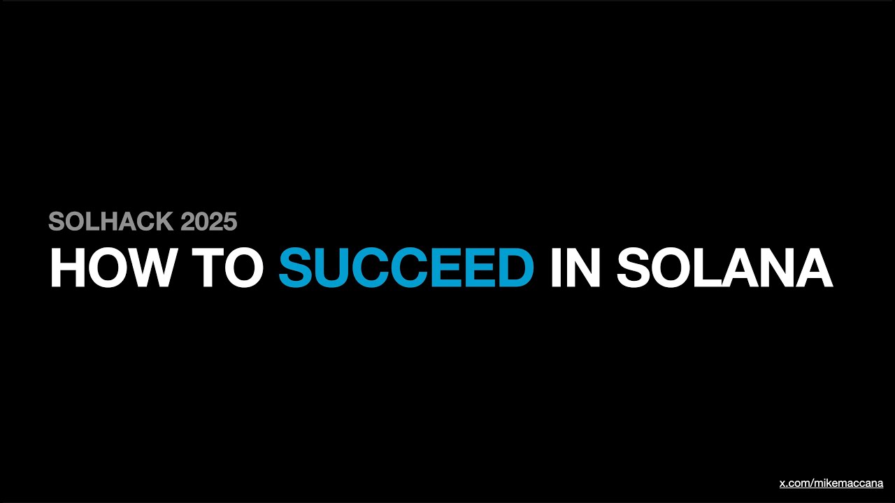 How to Succeed in Solana