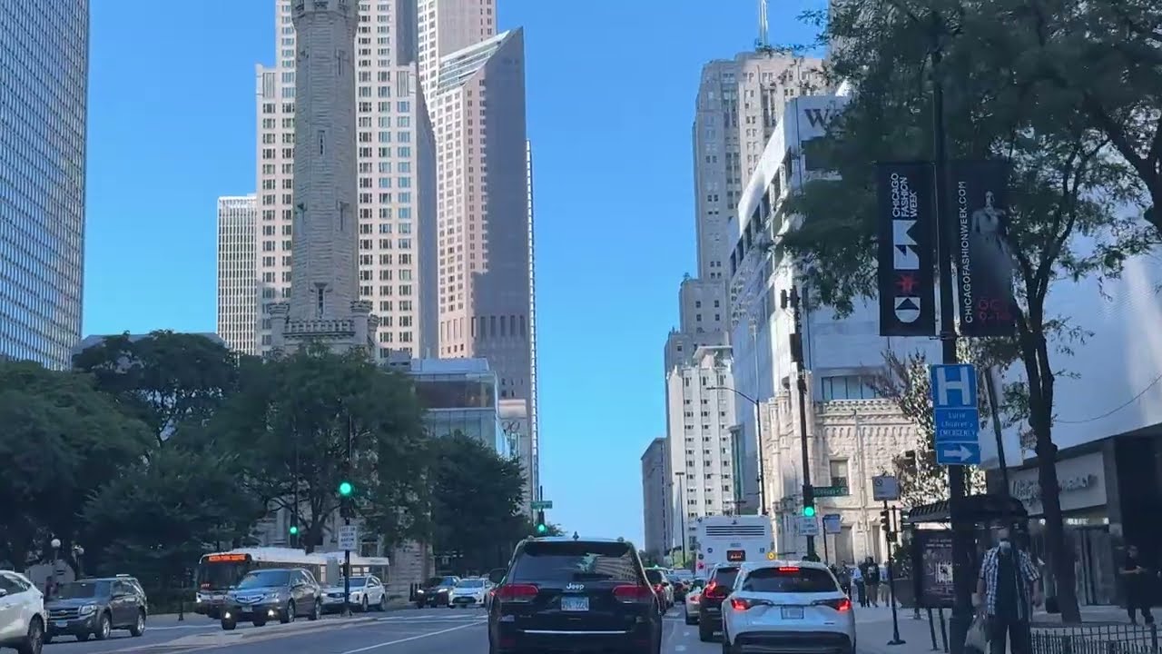 Drive Chicago: Michigan Avenue | Magnificent Mile | North Lake Shore Drive 🚗 | Rush Hour Drive