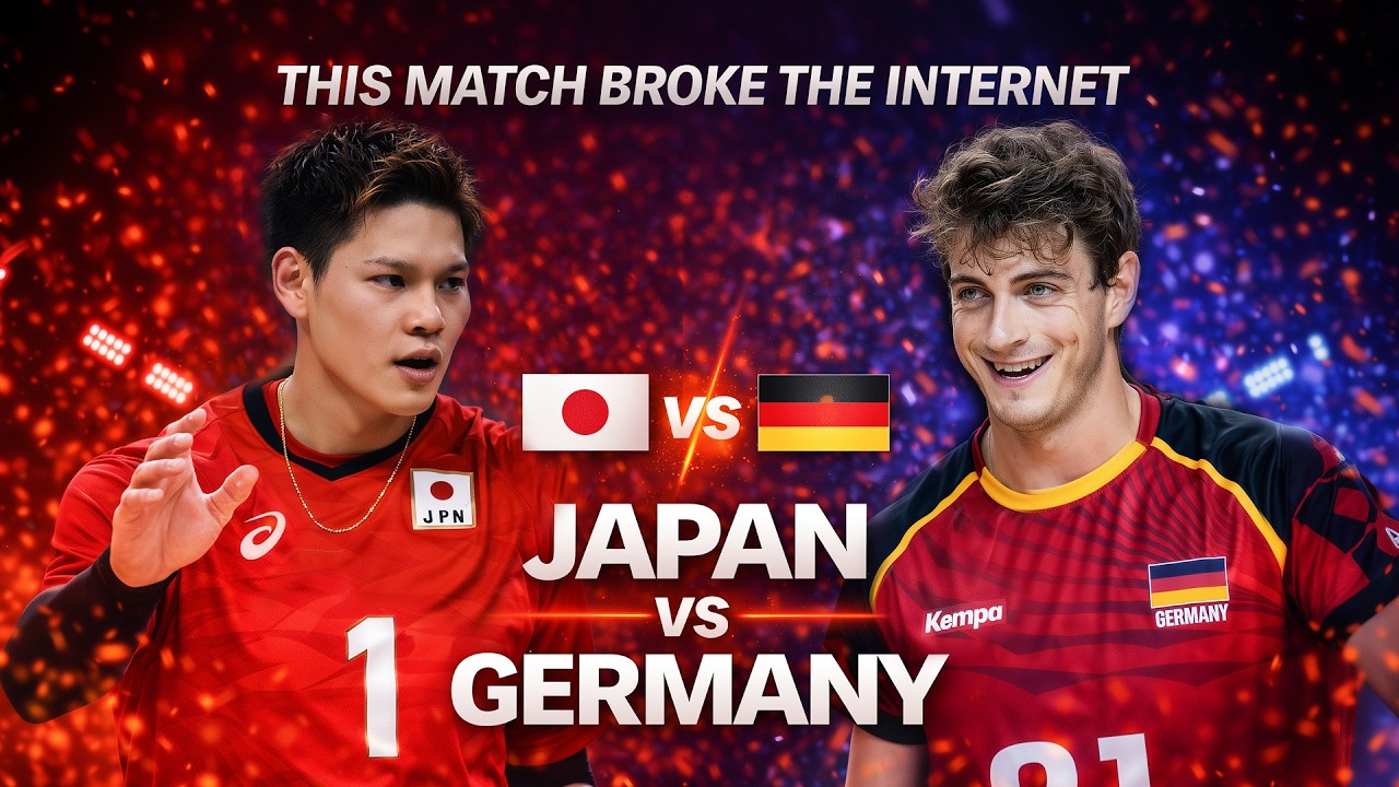 THIS MATCH BROKE THE INTERNET | Japan vs Germany Volleyball Battle