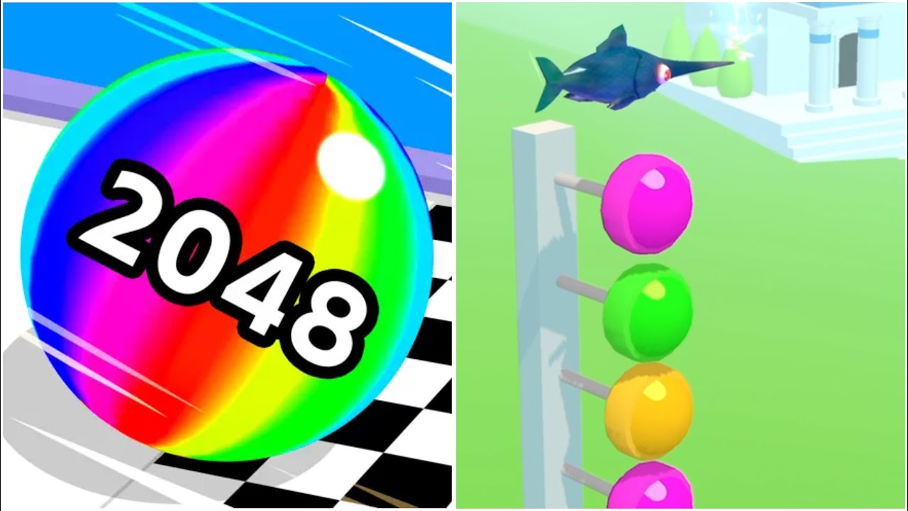 Ball Run 2048 vs Slice It All Android, iOS Gameplay Mobile Ep473