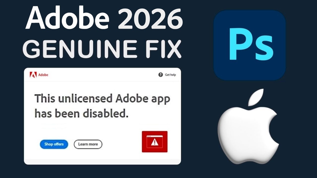 [MAC] Adobe Photoshop Genuine Service Alert (FIX 2026)