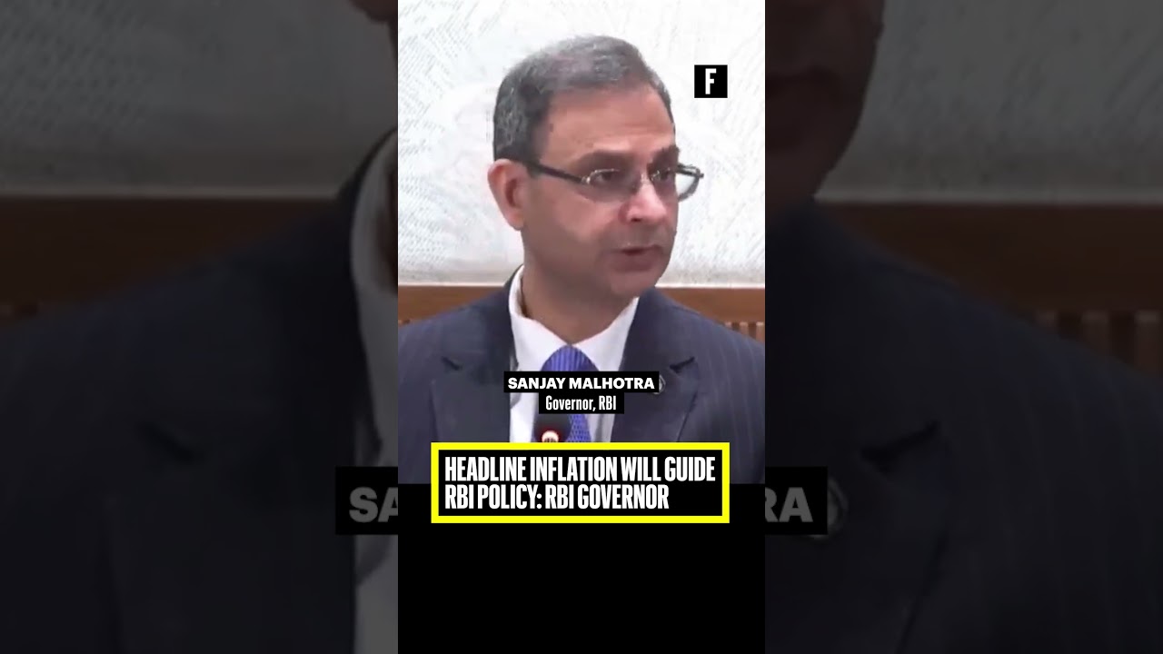 Headline inflation will guide RBI policy: RBI Governor