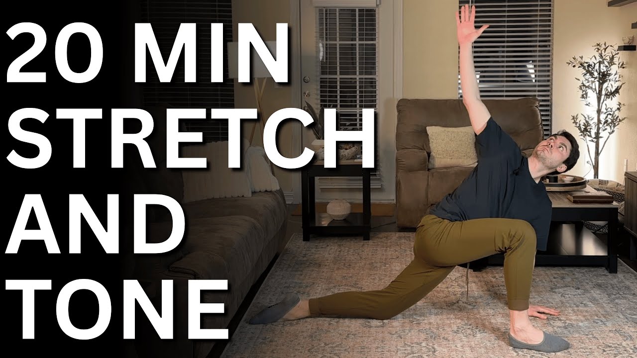 20 Minute Full Body Stretch and Tone | Active Rest Day | No Equipment Required | At Home Workout