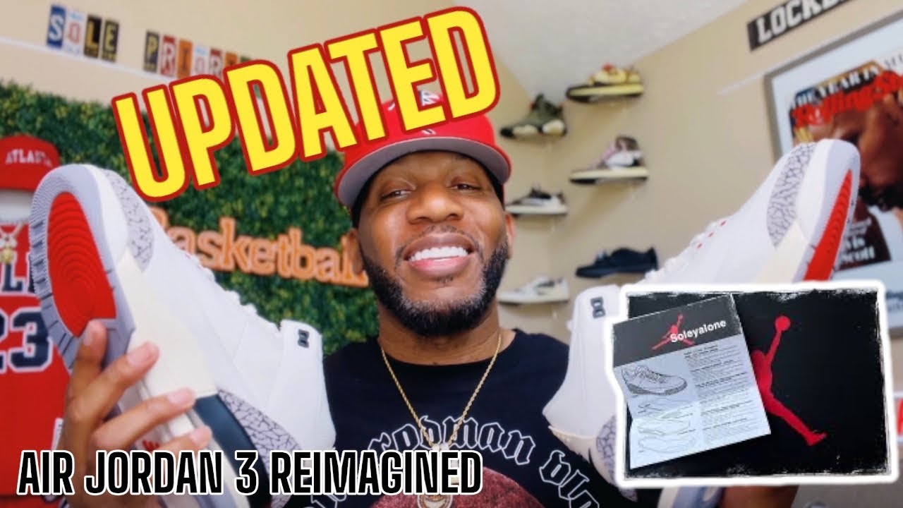 AIR JORDAN 3 WHITE  CEMENT “REIMAGINED” UPDATED [ UNAUTHORIZED ] REVIEW