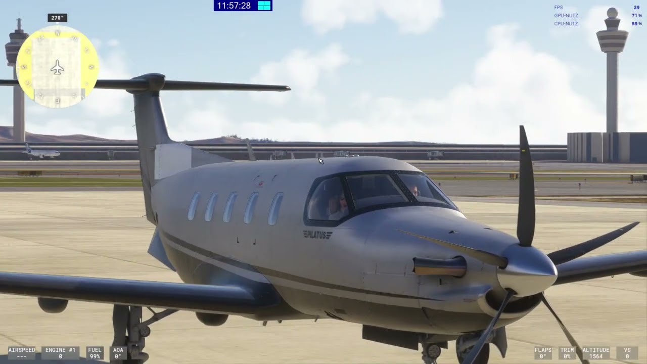 #0007   FS2024   Mit der Pilatus PC 12 von Madrid nach Warschau IFR mit Checklisten