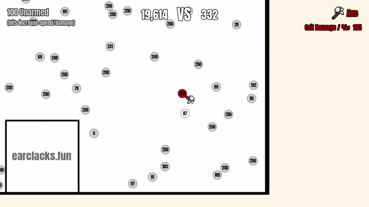 1 Axe 🪓 VS 👊 100 Unarmed