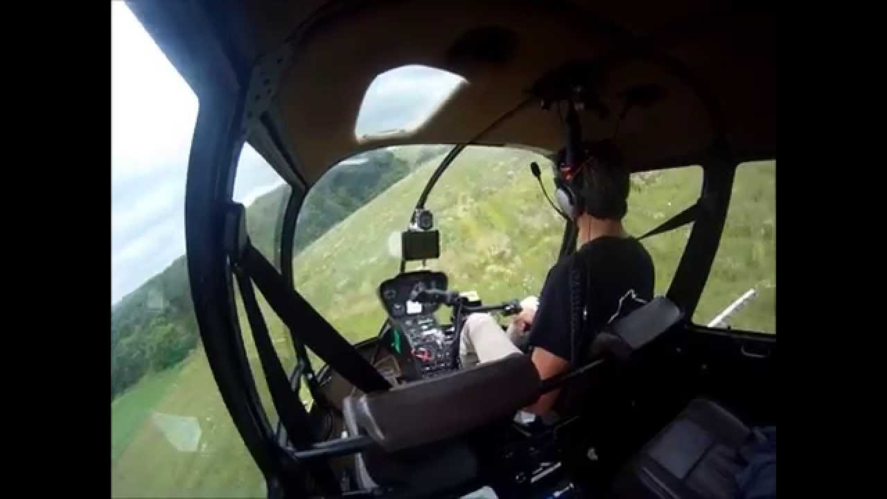 Helicopter crop dusting
