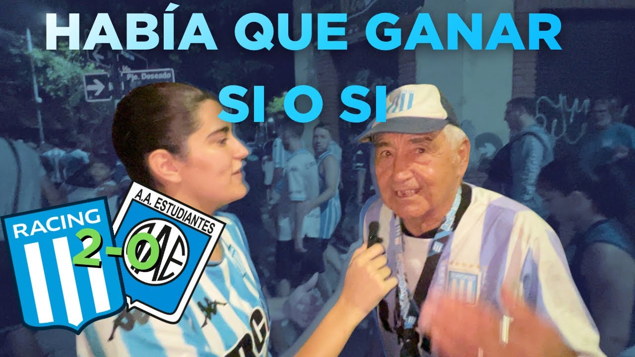 HABÍA QUE GANAR SI O SI/ RACING 2-0 ESTUDIANTES DE RÍO CUARTO/ MICA Y LA GENTE 