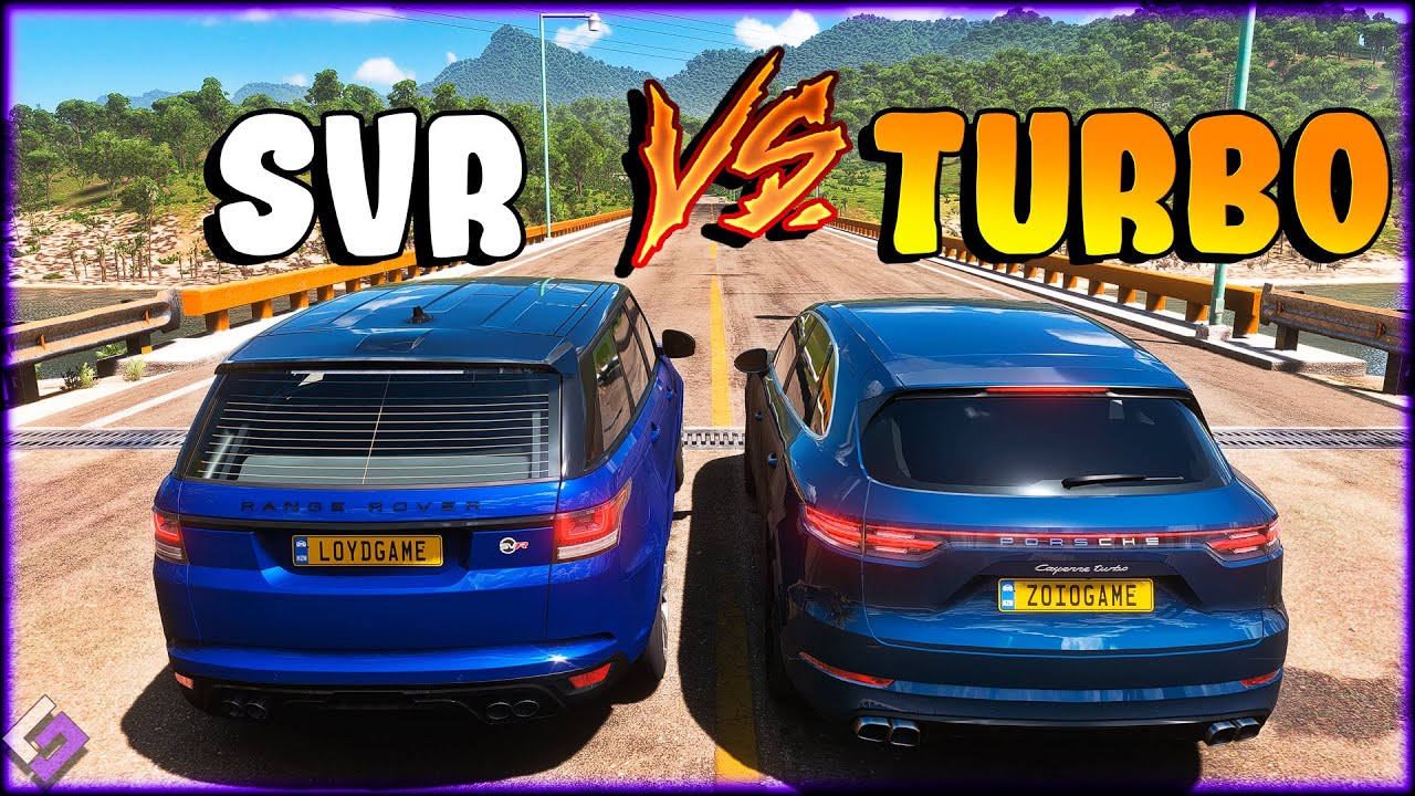 FORZA HORIZON 5 - PORSCHE CAYENNE TURBO vs LAND ROVER RANGE ROVER SPORT SVR