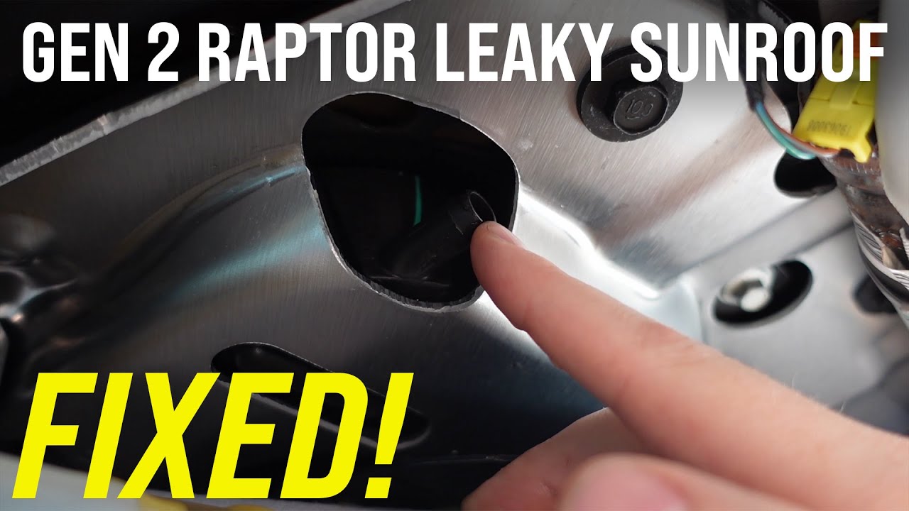 How To Fix Leaking Sunroof Drain Line on Gen 2 Ford Raptor