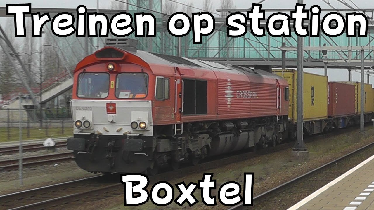 Treinen op station Boxtel