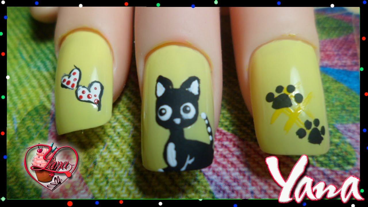 Decoraciones de U&ntilde;as Gato - Yana - Nail Art