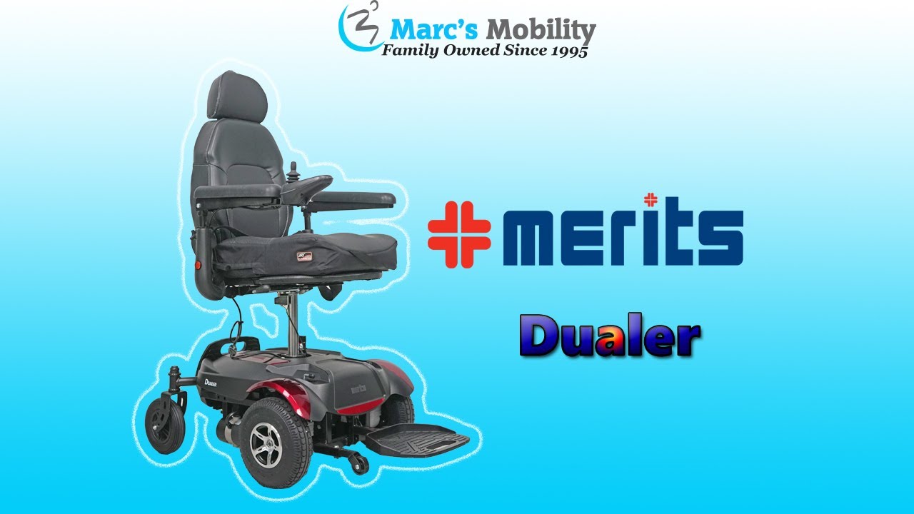 Merits Dualer Rear and front Wheel Drive Powerchair with Seat Lift   Review # 7768