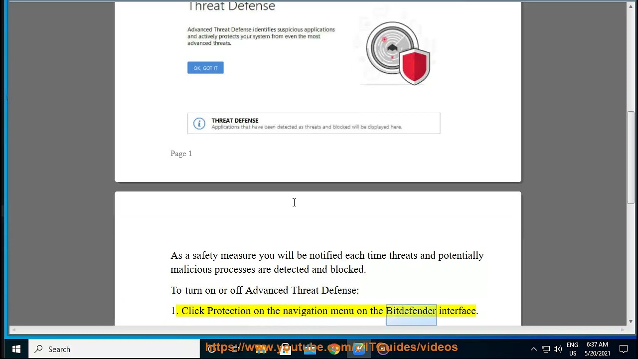 What is Bitdefender Advanced Threat Defense?