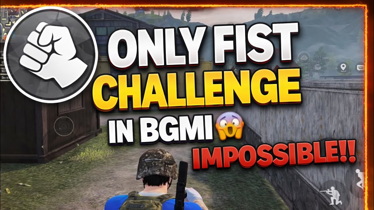 ONLY FIST CHALLENGE IN BGMI!! CRAZY GAMEPLAY😱