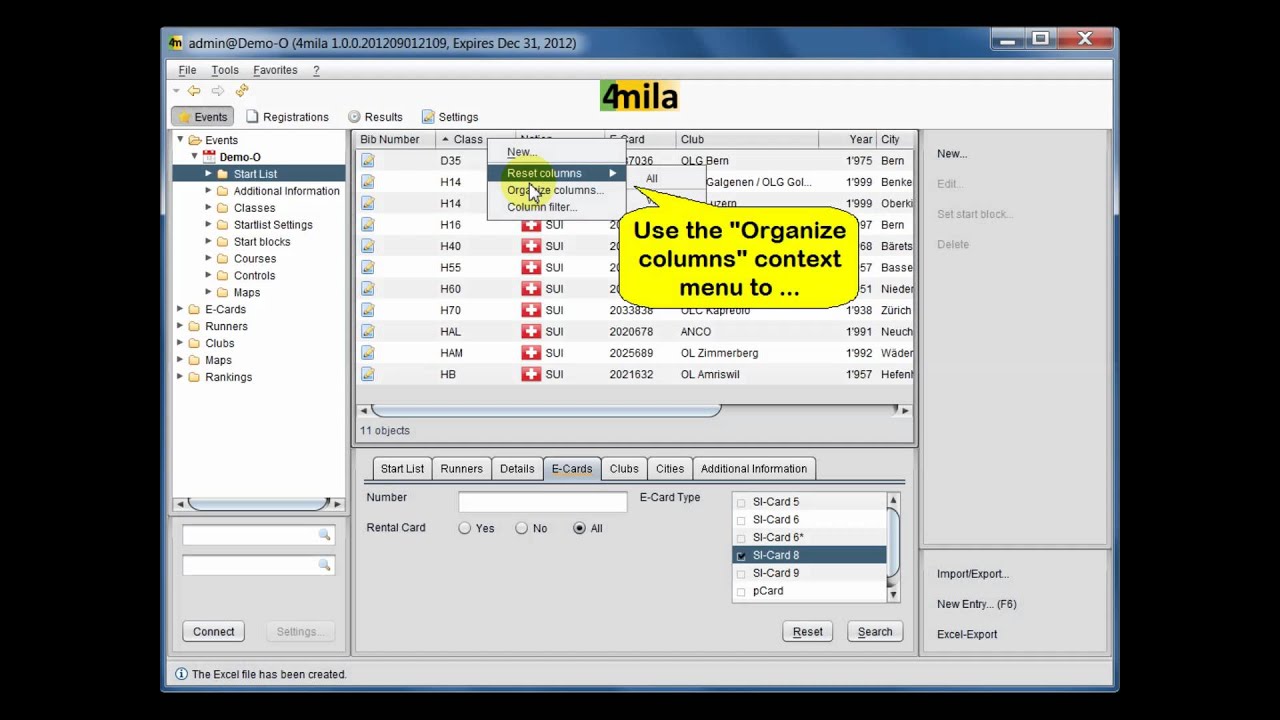 4mila Orienteering Software How-To: Beginners' guide to the user interface (Version 1.0.0)