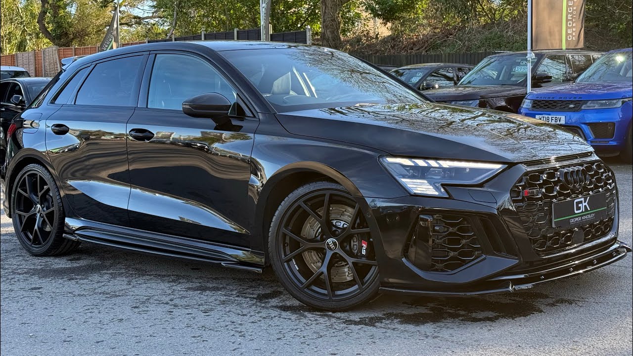 2024 Audi RS3 Carbon Black Quattro with 12,000 miles for sale at George Kingsley, Colchester, Essex 