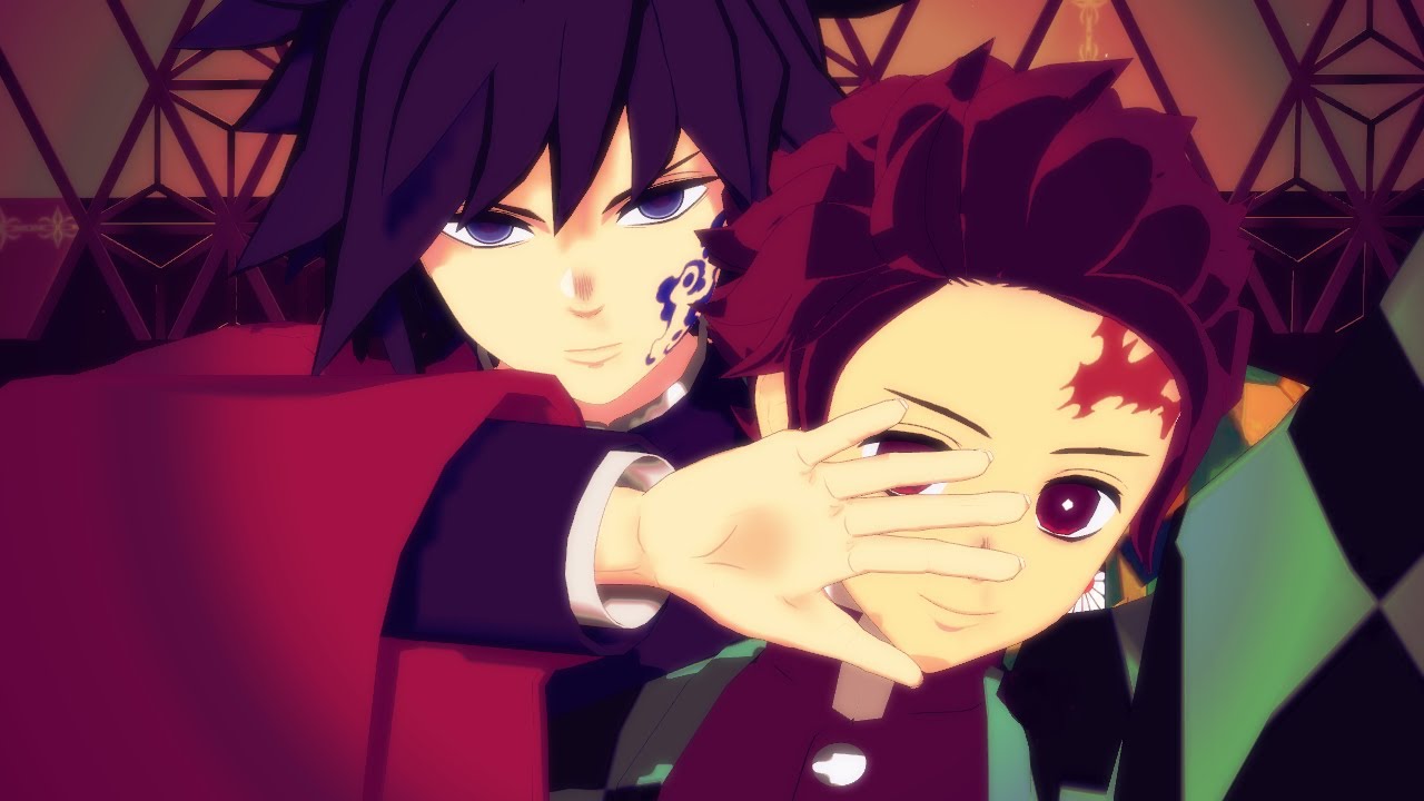 【#鬼滅のMMD】月陽-ツキアカリ-【Demon Slayer/冨岡義勇･竈門炭治郎】