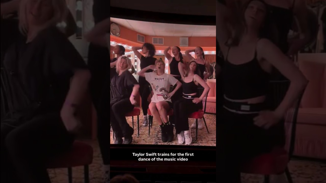 Taylor Swift rehearsing The Fate Of Ophelia for the first time 