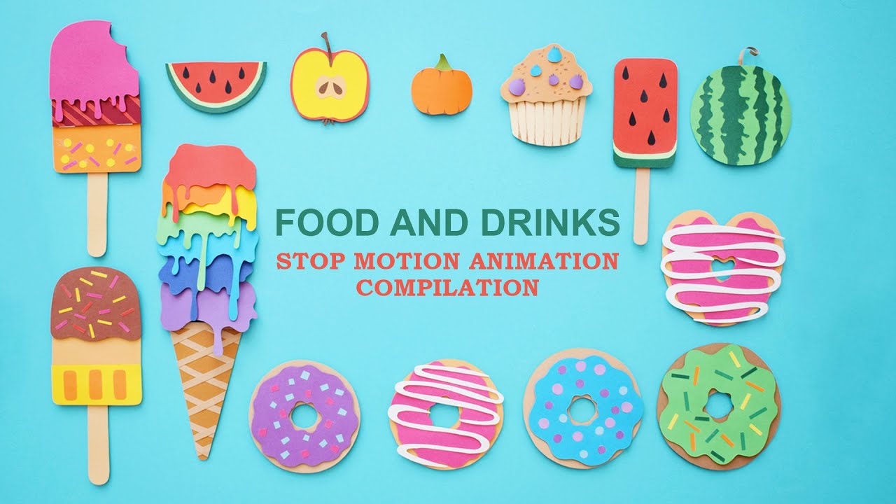 Stop-Motion Animation Compilation: Food and Drinks