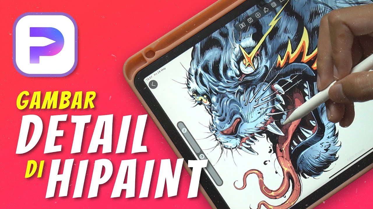 PERTAMA KALI GAMBAR DETAIL DI APLIKASI HIPAINT!!