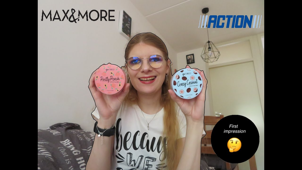 First impression:Max & More go flawless scented setting powders