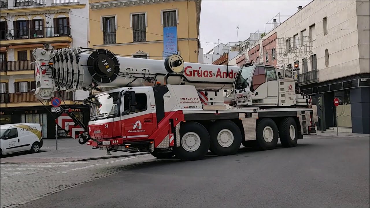 grove gmk 4100 gruas andalucia montaje de grua torre liebherr 30lc por sancho toro sur