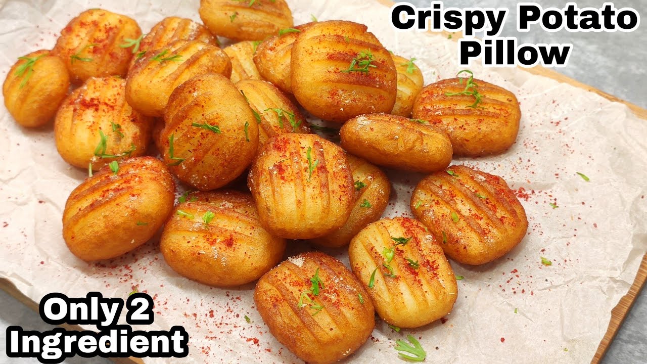 इस बारिश के मौसम मे सिर्फ 2 चीजो5मिनट कूरकूरा नाश्ता बनाए| 2 ingredients Potato Pillow In 5 Minutes|
