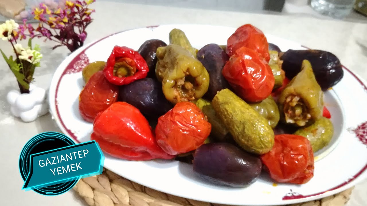 Yaz Dolması Tarifi Gaziantep Usulü Karışık Yaz Dolması Tarifi Sebze Oyma Teknikleriyle Beraber