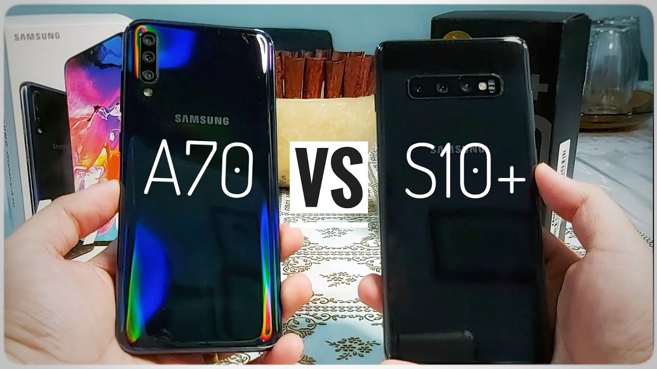 SAMSUNG GALAXY A70 vs GALAXY S10+ | Um INTERMEDIÁRIO PREMIUM que CONSEGUE chegar PERTO de um TOP?!