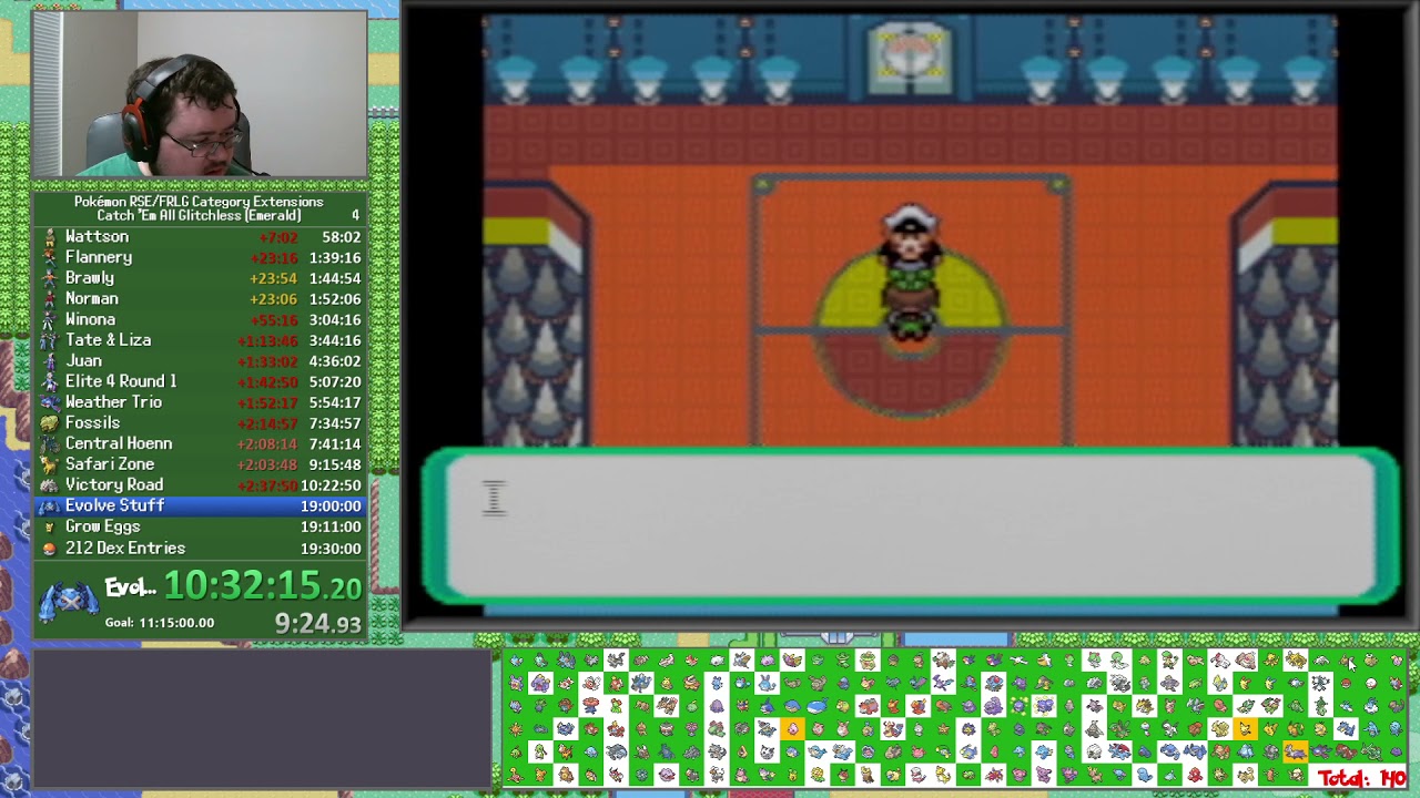 Pokemon Emerald Catch Em' All Glitchless [20:52:40] Part 3: Evolving and Cleanup