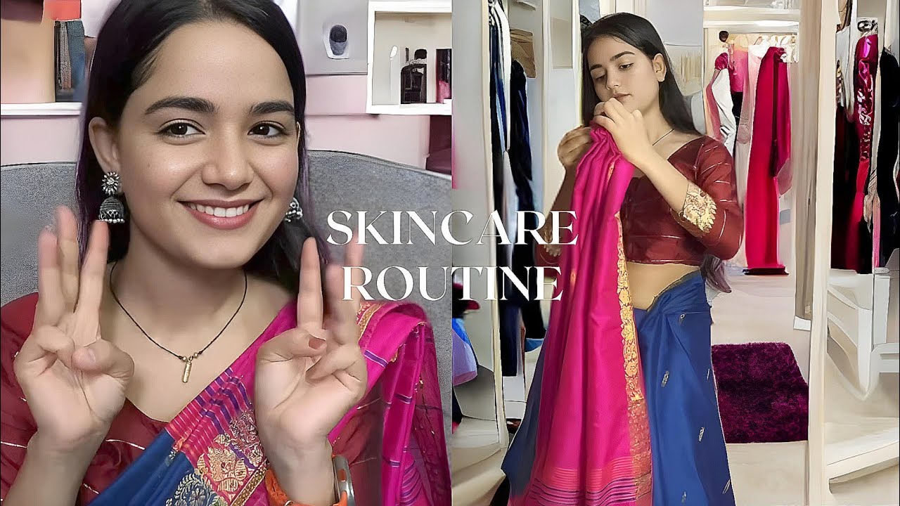 Get ready with me ☺️ #getreadywithme #saree #makeup #makeupvideo #moonroja