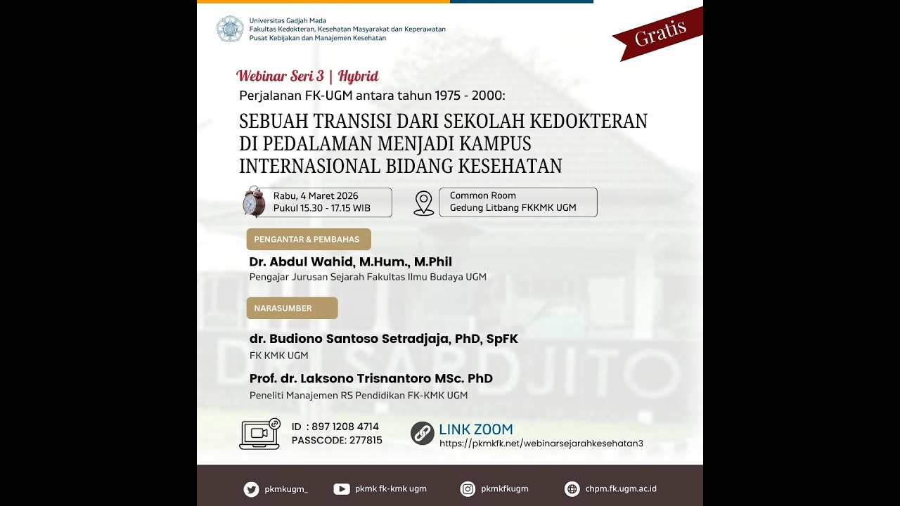 Sebuah Transisi dari Sekolah Kedokteran di Pedalaman Menjadi Kampus Internasional Bidang Kesehatan